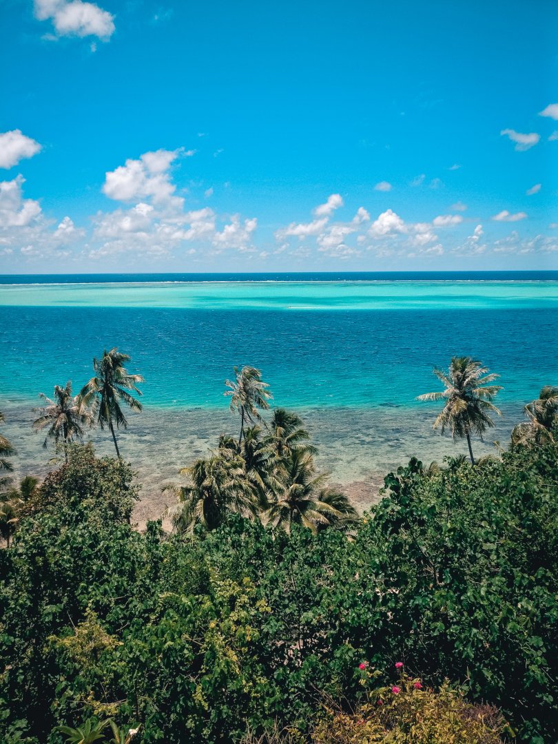 La mer tout en nuances de bleu